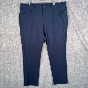 Lululemon ABC Pants Mens 40x29 Blue Warpstreme 5 Pocket Casual Classic